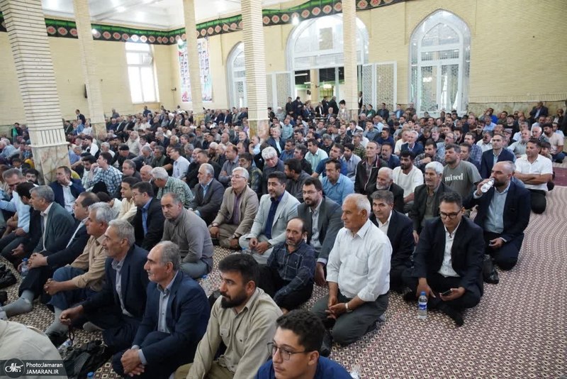 مراسم سی و هفتمین سالگرد بزرگداشت امام خمینی (س) در روستای خیارج استان قزوين