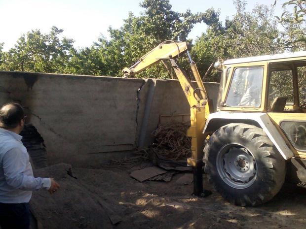 15مورد ساخت وساز غیرمجاز در اراضی کشاورزی فردیس تخریب شد