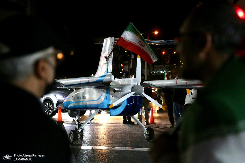 نصب و استقرار پهباد مهاجر 6 در سه راه قیطریه