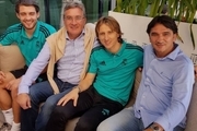 برانکو با بازیکنان رئال مادرید ملاقات کرد+ عکس