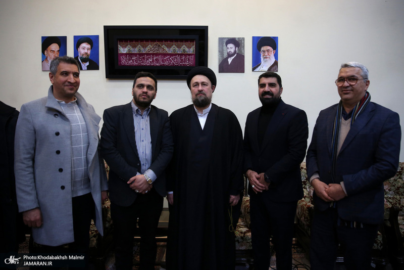 دیدار  رئیس و جمعی از اعضای اتاق اصناف تهران‌ با سید حسن خمینی