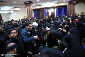 وداع با پیکر مطهر دو شهید مقاومت در حرم مطهر امام خمینی (س)