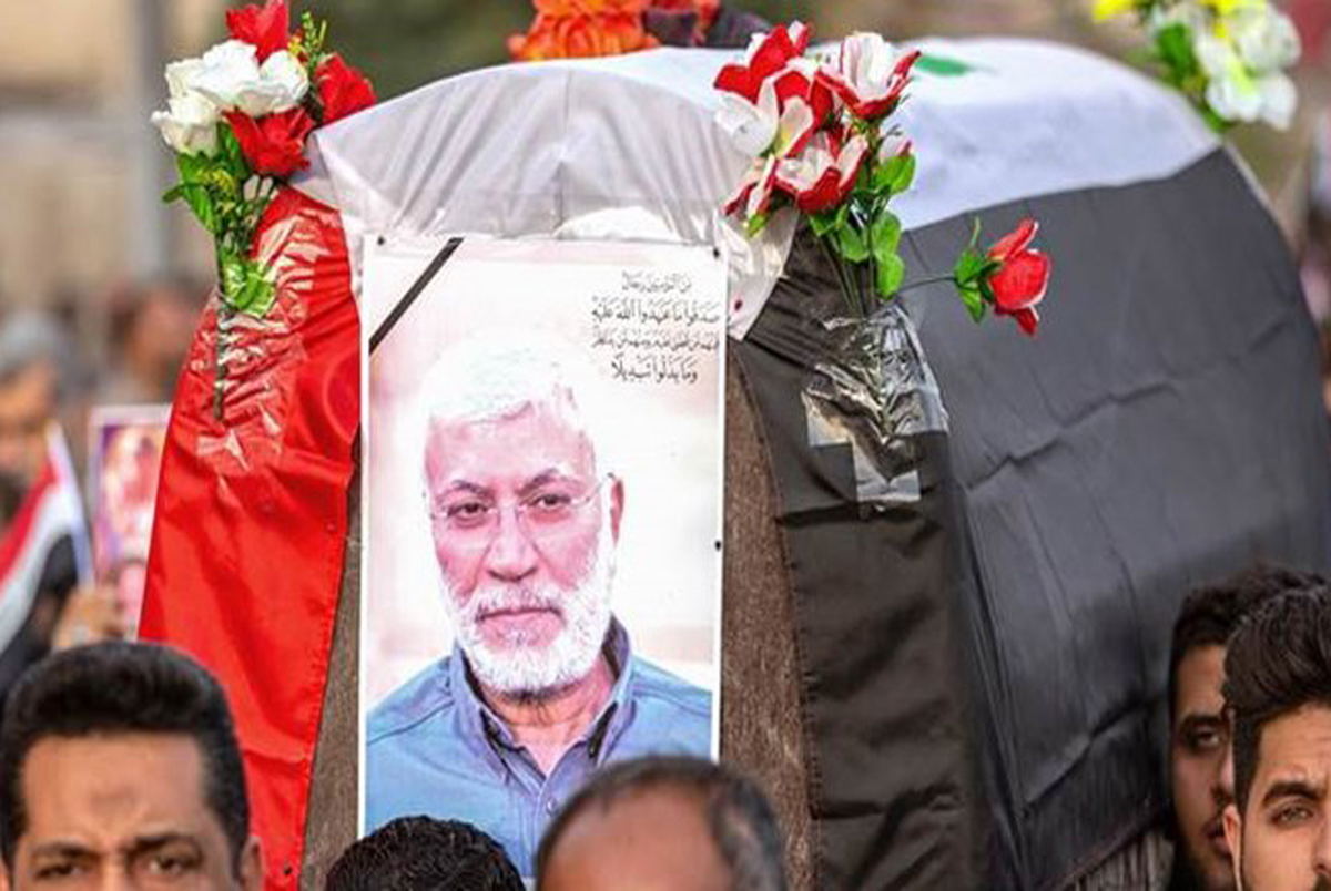 شهید ابومهدی المهندس و یارانش در نجف به خاک سپرده شدند+فیلم و عکس