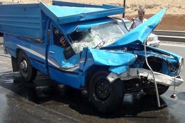 برخورد 2 دستگاه خودرو در قزوین یک کشته برجای گذاشت