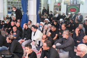 مراسم عزاداری اربعین حسینی در بیت مرحوم آیت الله العظمی صانعی (ره)
