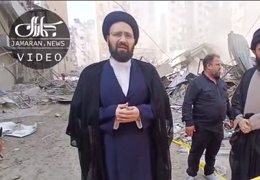 سخنان سید علی خمینی در پی حمله شب گذشته رژیم صهیونیستی به مناطق جنوب لبنان + فیلم