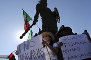 تصاویر/ شورش در مرز مکزیک