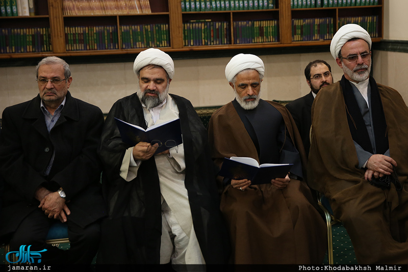 مراسم ترحیم مادر حجت الاسلام محمد علی جماعتی در مسجد جامع جماران