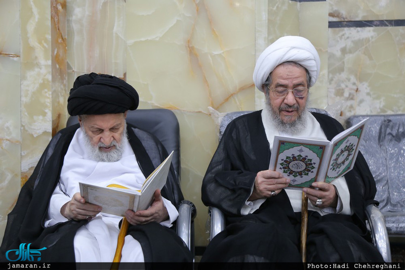 مراسم بزرگداشت هفتمین روز ارتحال مرحوم حجت‌الاسلام و المسلمین احمد احمدی در مسجد اعظم قم