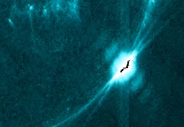 عکس تلسکوپ ناسا از خشم خورشید!
