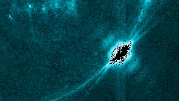 عکس تلسکوپ ناسا از خشم خورشید!
