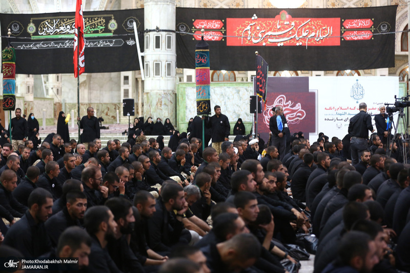 مراسم عزاداری حضرت اباعبدالله الحسین (ع) درحرم مطهر امام خمینی (س)