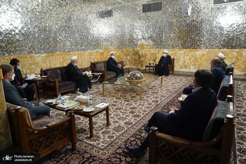 دیدار سرپرست موسسه تنظیم و نشر آثار امام خمینی(س) با تولیت آستان قدس رضوی / مروی - کمساری
