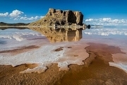 ارتفاع آب دریاچه ارومیه 4 سانتی متر بالا آمد+ عکس