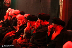 حضور سید حسن خمینی در مدرسه علمیه آیت الله العظمی خوانساری(ره)