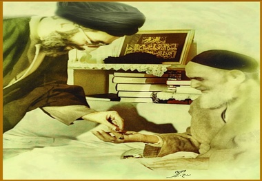 عکسی که امام خمینی برای رهبر معظم انقلاب امضا کردند