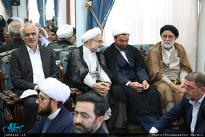 دیدار اعضای ستاد مرکزی برزگداشت حضرت امام خمینی(س) با سید حسن خمینی