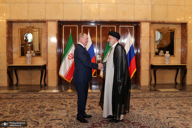پوتین پس از ورود به تهران با رئیسی دیدار کرد