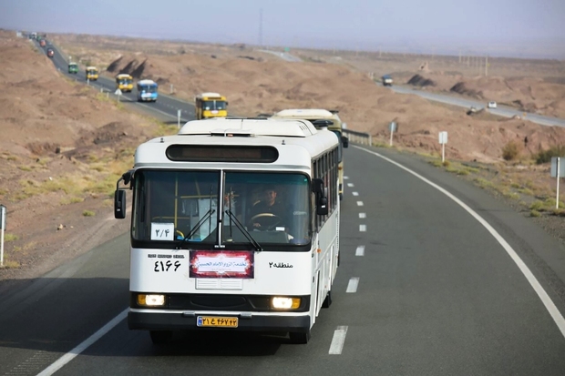 روزانه 2500 دستگاه اتوبوس از جاده های همدان عبور می کنند