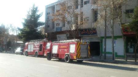 مهار آتش سوزی کارخانه سیمان شاهرود