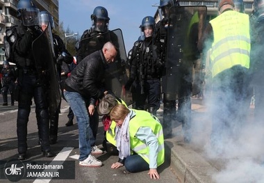 تظاهرات بیست و یکم جلیقه‌ زردها و معترضانِ مصرتر+ تصاویر
