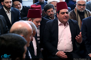 دیدار وزیر اوقاف و جمعی از علمای سوریه با رهبر معظم انقلاب