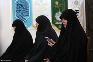 حضور سید حسن خمینی در منزل شهید رئیسی