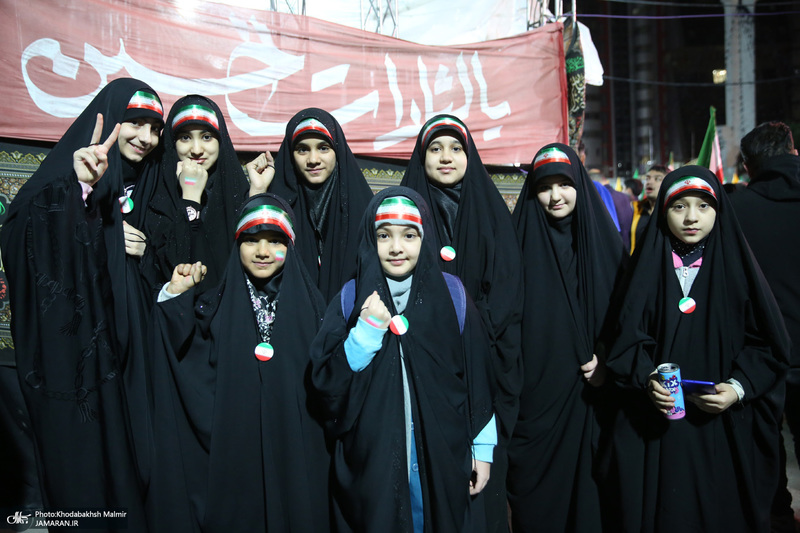 چهل و چهارمین شب اجتماع پرشور مردم در صادقیه