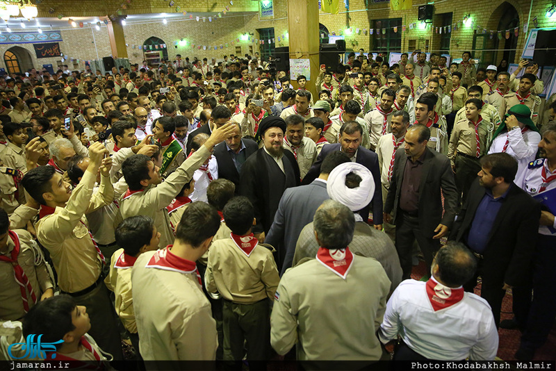 حضور سید حسن خمینی در هشتمین اردوی ملی پیشتازان 