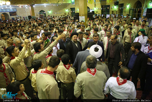 حضور سید حسن خمینی در هشتمین اردوی ملی پیشتازان 