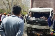 برخورد اتوبوس با کامیونت در مشهد 2 کشته برجای گذاشت