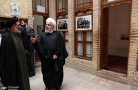 بازدید دکتر روحانی از بیت تاریخی امام خمینی(ره) در نجف اشرف