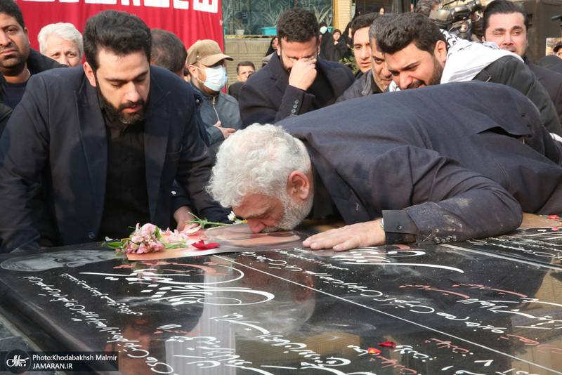 مراسم تشييع شهيد درياسالار علی شمخانی در امام زاده صالح (ع)