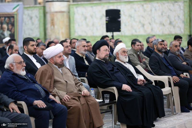 دیدار رئیس و اعضای کمیته امداد با سید حسن خمینی