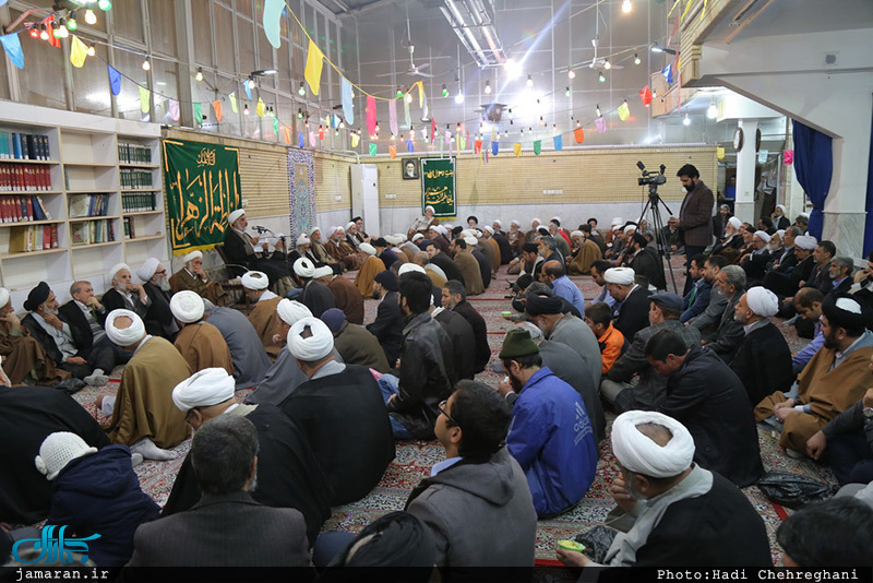 مراسم میلاد حضرت زهرا(س) و امام خمینی(ره) در دفتر آیت الله صانعی
