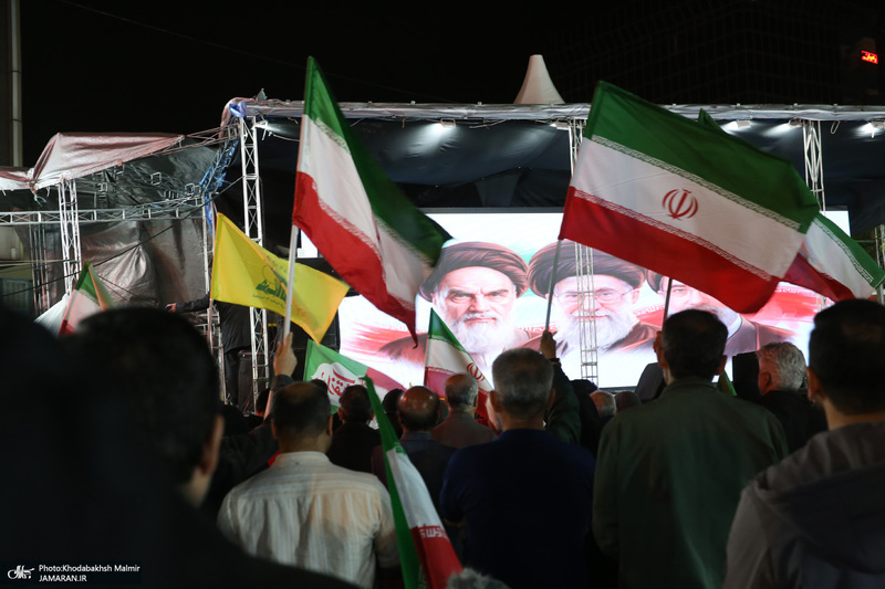 چهل و چهارمین شب اجتماع پرشور مردم در صادقیه