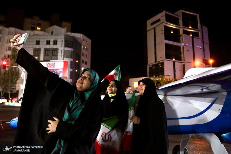 نصب و استقرار پهباد مهاجر 6 در سه راه قیطریه