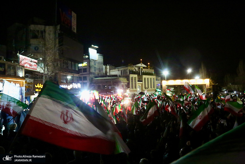 تجمع مردمی در میدان تجریش تهران