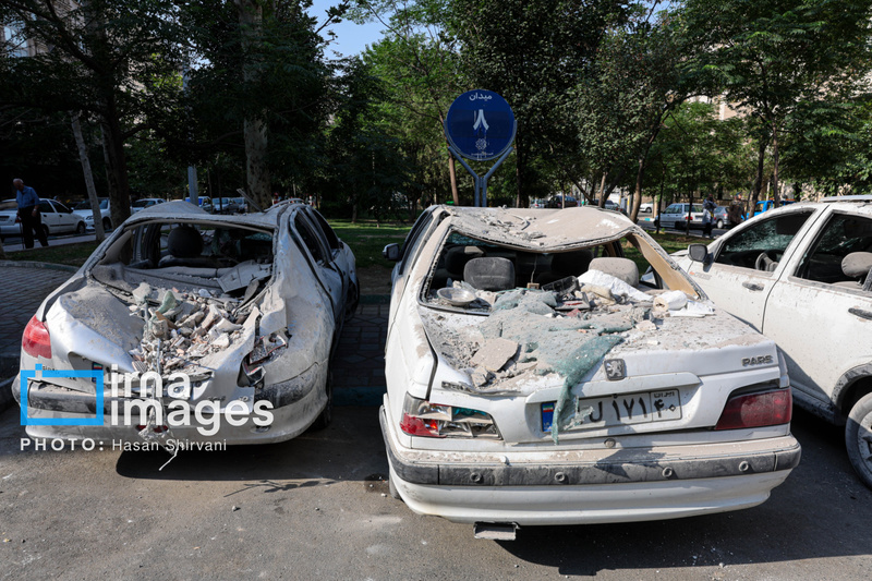 حمله رژیم صهیونیستی به مناطق مسکونی تهران + تصاویر