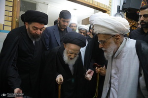 مراسم ترحیم همسر آیت الله العظمی شبیری زنجانی