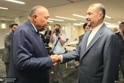 دیدار وزرای ایران و مصر در نیویورک + عکس