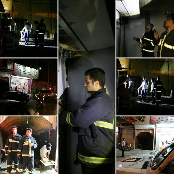 آتش‌سوزی رستوران غذاخوری در شهرستان دزفول