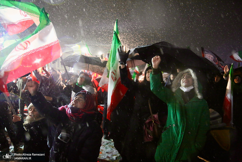 اجتماع مردمی در میدان تجریش تهران