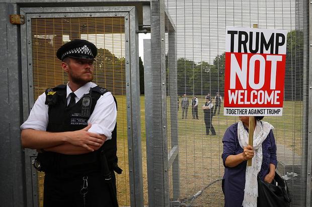 تظاهرات علیه دونالد ترامپ در لندن+تصاویر