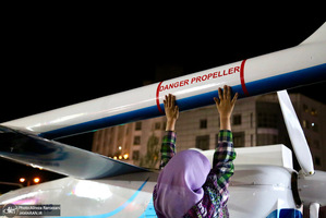 نصب و استقرار پهباد مهاجر 6 در سه راه قیطریه