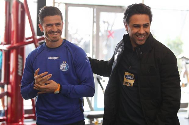 حضور مجیدی و غفوری در باشگاه استقلال
