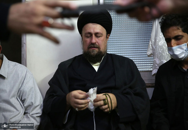  حضور سید حسن خمینی در منزل مرحوم حجت الاسلام و المسلمین دعایی (ره)
