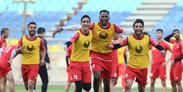 تمرین سبک پرسپولیسی ها/ مهدی شیری اختصاصی تمرین کرد
