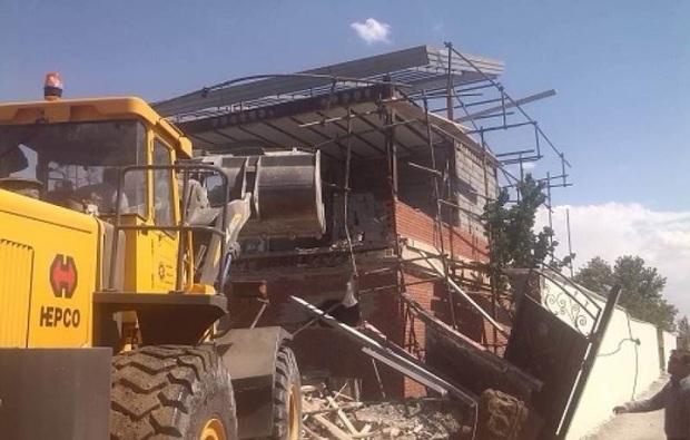 20 بنای غیرمجاز در اراضی کشاورزی شهر ری تخریب شد