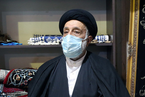 مراسم وداع با پیکر حجت الاسلام و المسلمین سید محمود دعایی در حسینیه جماران -1